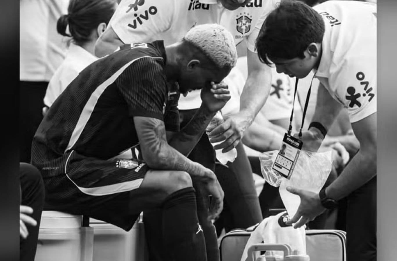 Publicação de Neymar para Wesley após corte da Seleção — Foto: Reprodução / Instagram