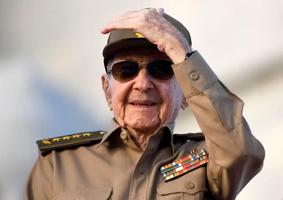 Raúl Castro em 1º de maio de 2025 em Havana, Cuba — Foto: Norlys Perez / Reuters