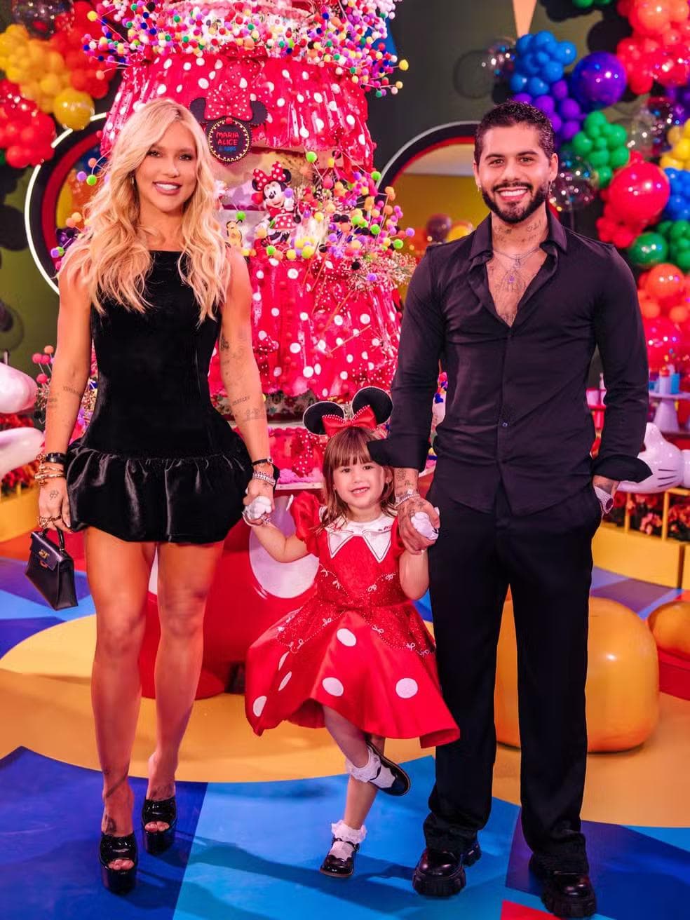 Virginia, Zé Felipe e Maria Alice — Foto: Reprodução Instagram