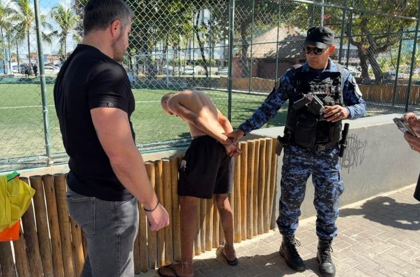 O suspeito também é apontado como integrante da atividade de tráfico de drogas na região da orla da Pajuçara. Foto: Ascom Semsc