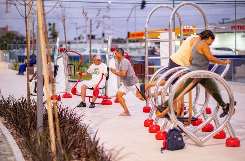Áreas de convivência e prática de exercícios melhoram a qualidade de vida da população idosa.Foto: Itawi Albuquerque