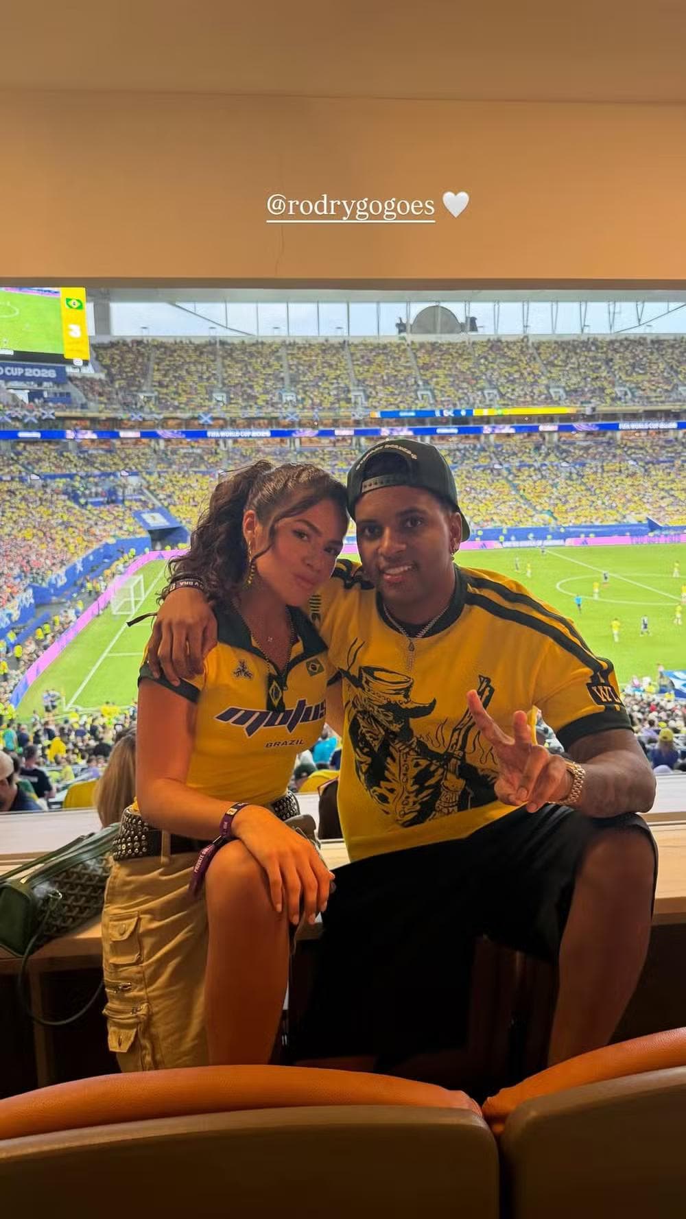 Maisa e Rodrygo — Foto: Reprodução/Instagram