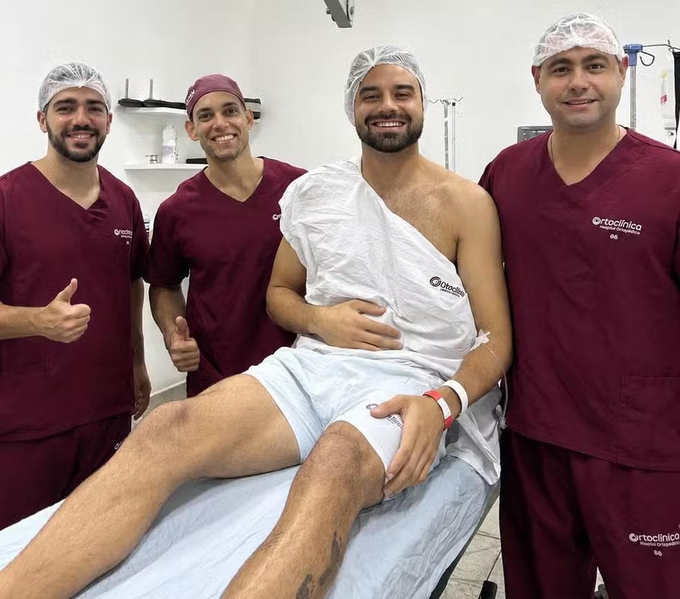 Matheus Albino fez cirurgia no dia 15 de maio — Foto: Divulgação/Ascom CRB