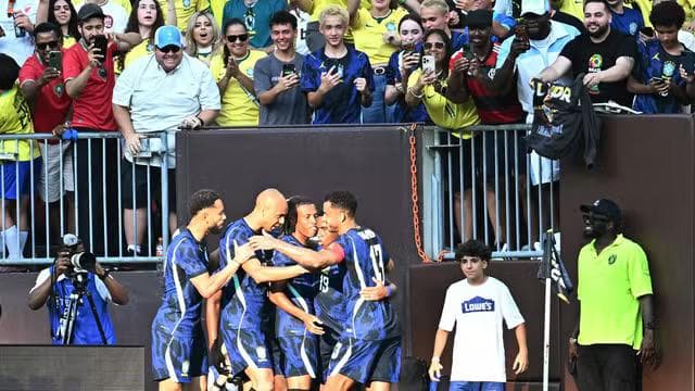 Endrick gol Brasil Egito Seleção (Foto: Ken Blaze/Reuters)