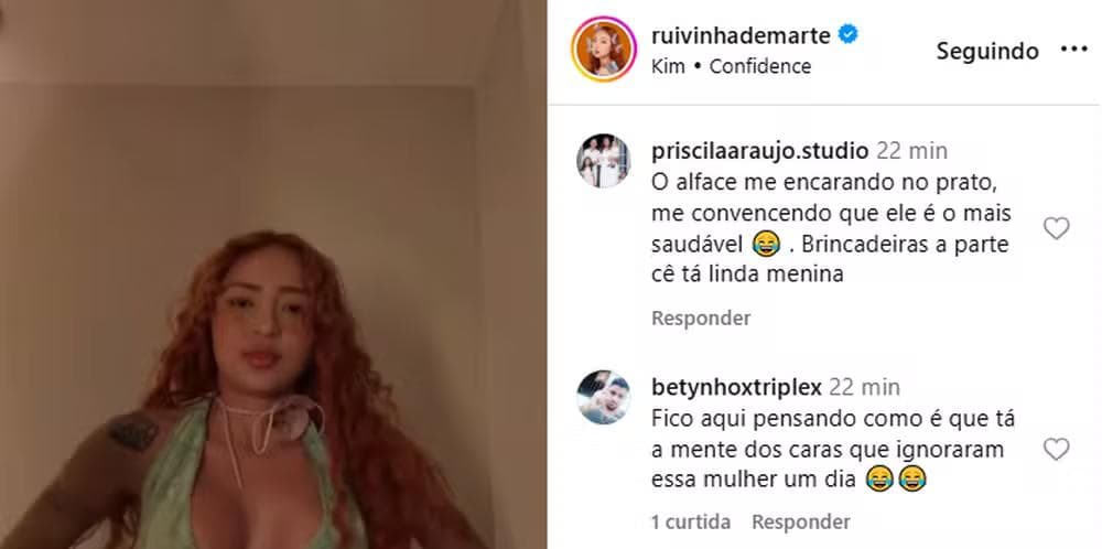 Ruivinha de Marte ganha e,ogio inusitado — Foto: Reprodução/Instagram