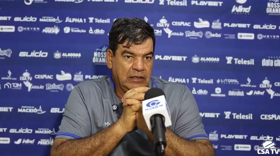 Moacir Júnior disse que CSA vai classificar em primeiro — Foto: Reprodução/CSA TV