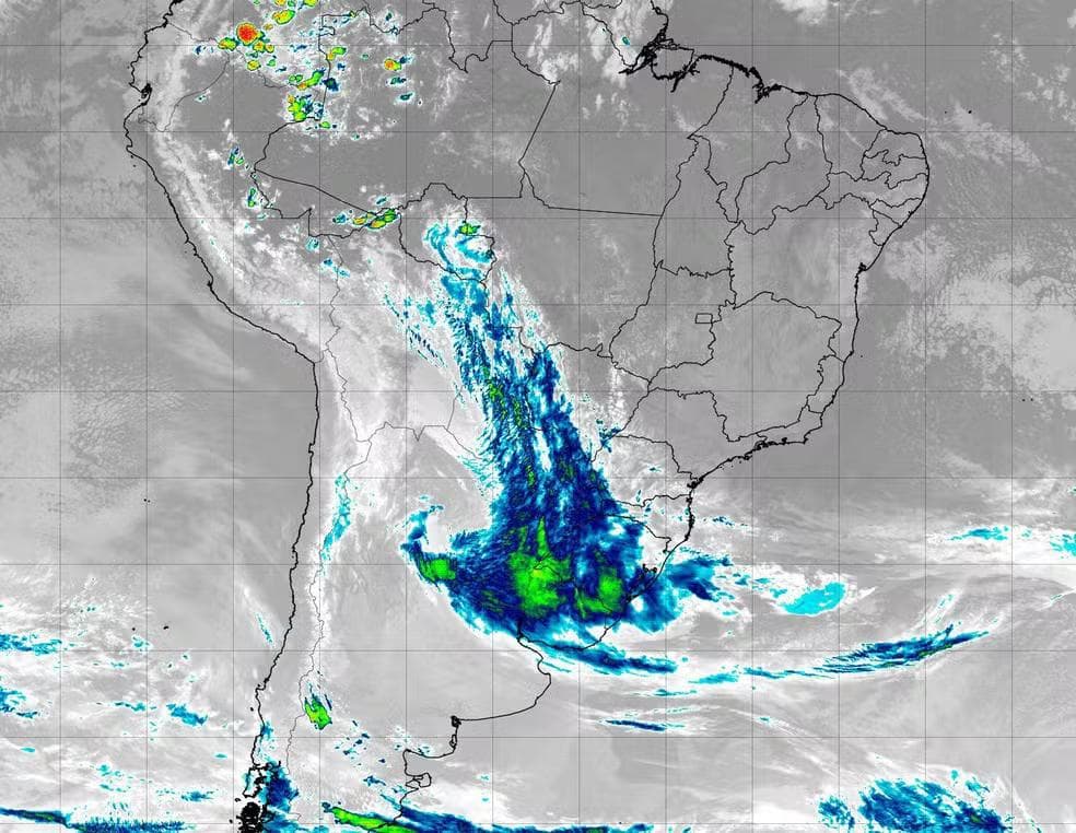Foto: Reprodução/INPE/CPTEC/NOAA