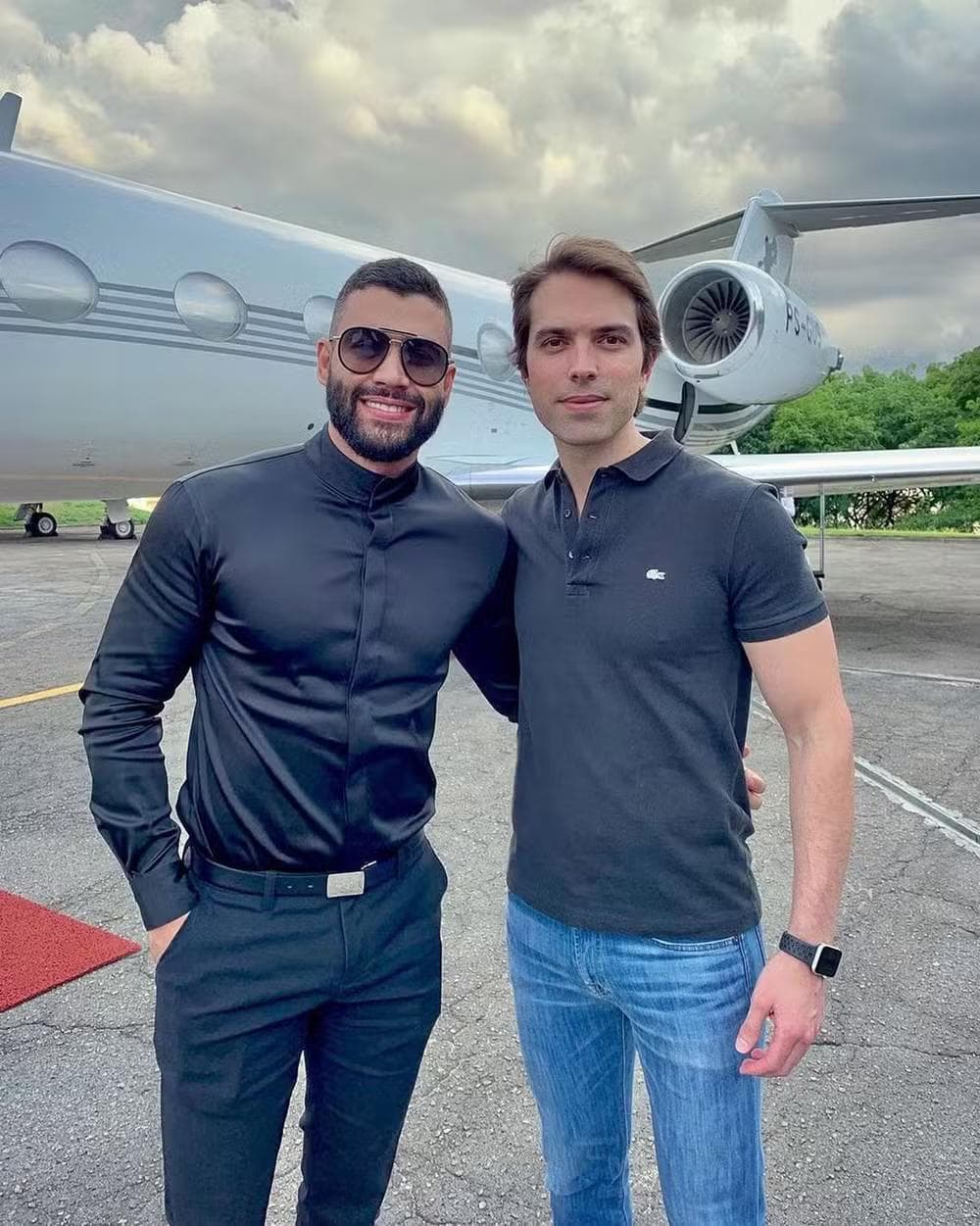 Gusttavo Lima e o novo namorado de Paula Fernandes — Foto: Reprodução/Instagram