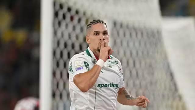 Gol de Paulinho em Flamengo x Palmeiras (Foto: André Durão)