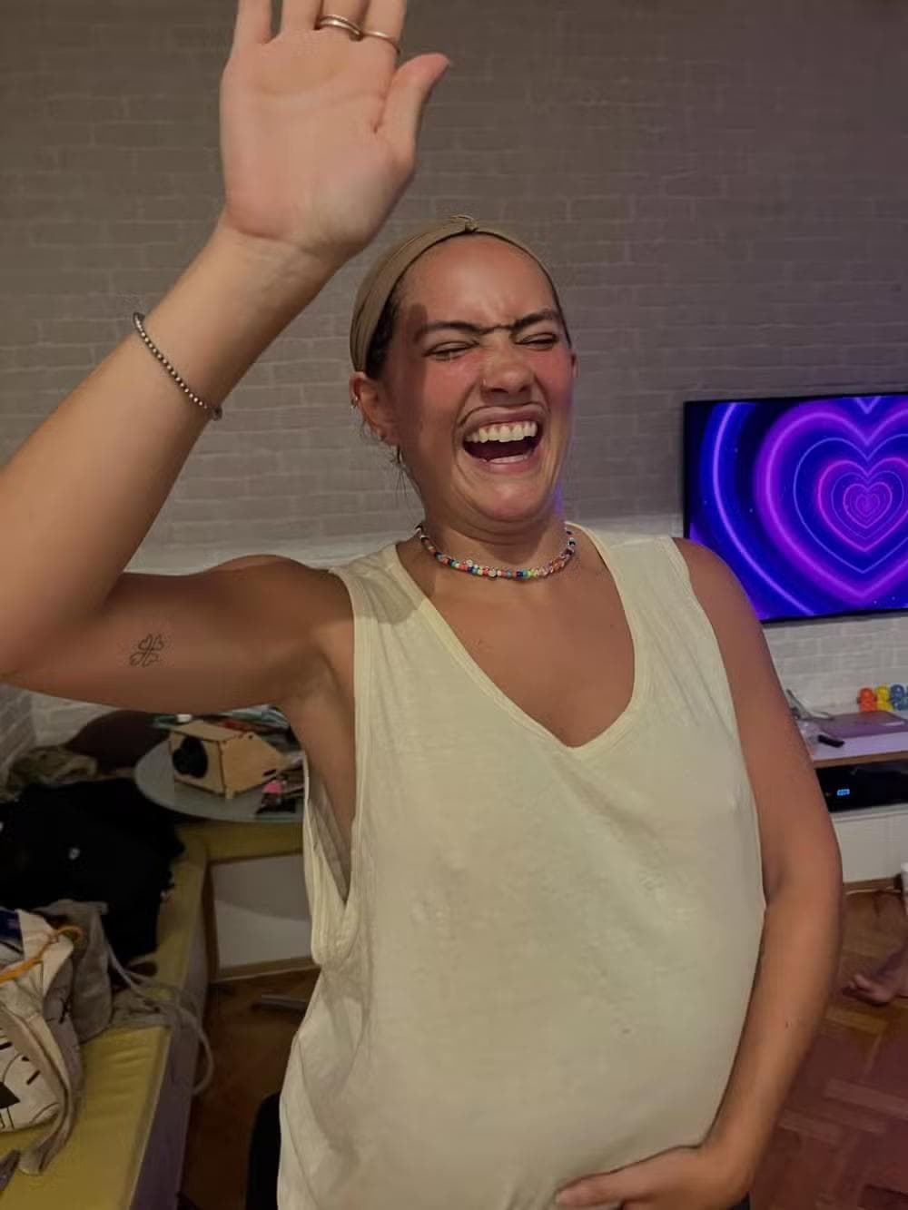 Luisa Perisse posta foto com o pai, Lug de Paula, o eterno Seu Boneco — Foto: Reprodução/Instagram