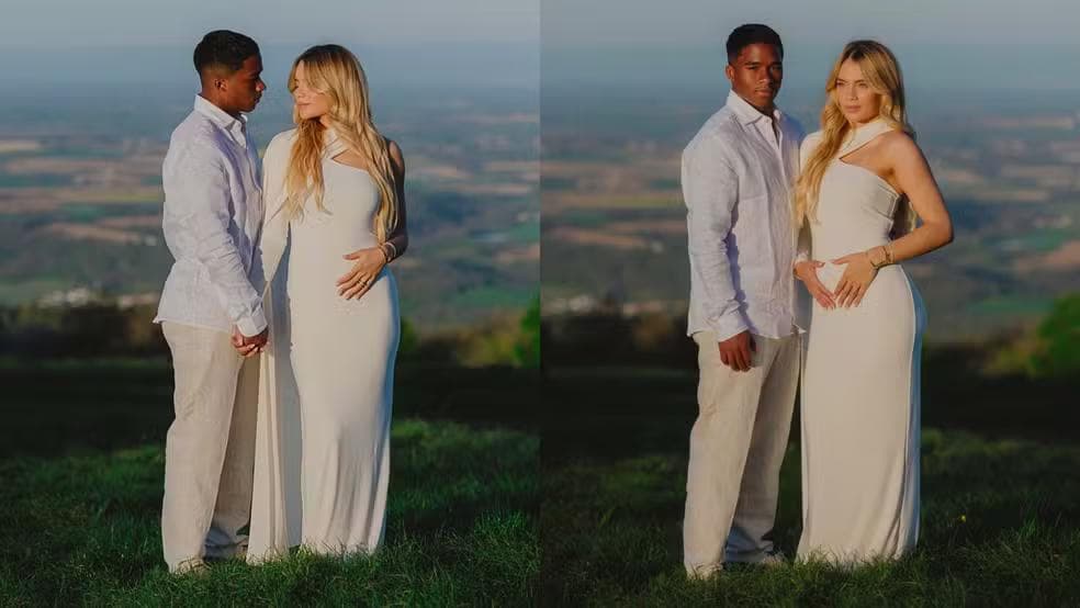 Endrick e Gabriely anunciam que vão ser pais — Foto: Instagram