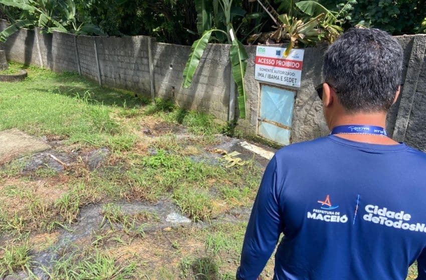 Fiscalização flagrou crime ambiental no Jardim Petrópolis. Foto: Ascom Iplam