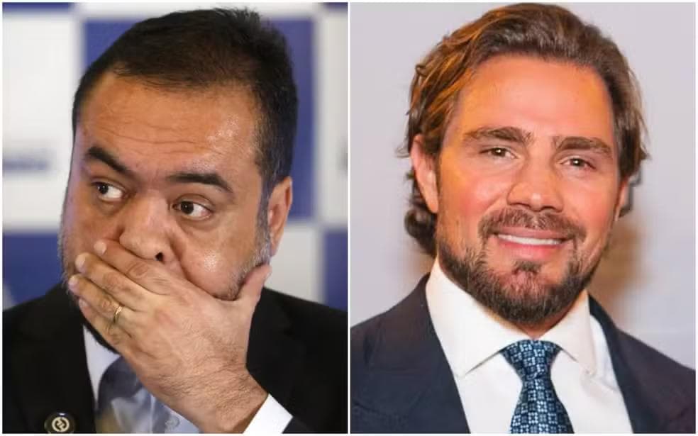 Montagem entre Cláudio Castro e Vorcaro — Foto: Reprodução