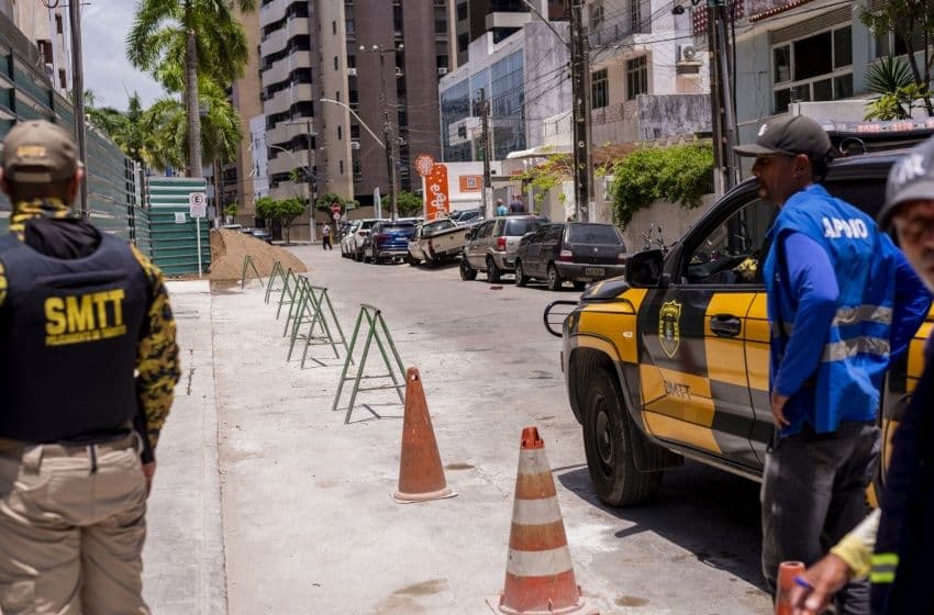 Operações foram realizadas em diferentes regiões da capital com o objetivo de impedir a ocupação irregular de vagas. Foto Jader Ulisses/ Ascom DMTT