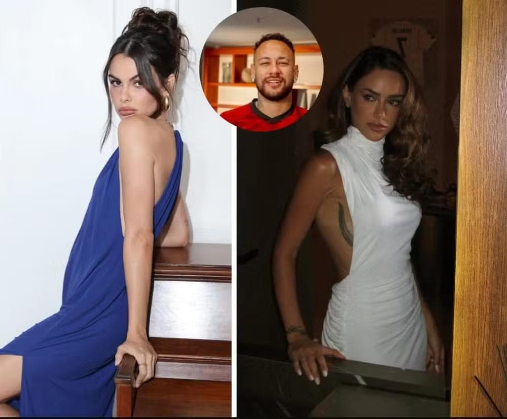 Amanda Kimberlly e Bruna Biancardi e um problema para Neymar resolver — Foto: rep/ instagram