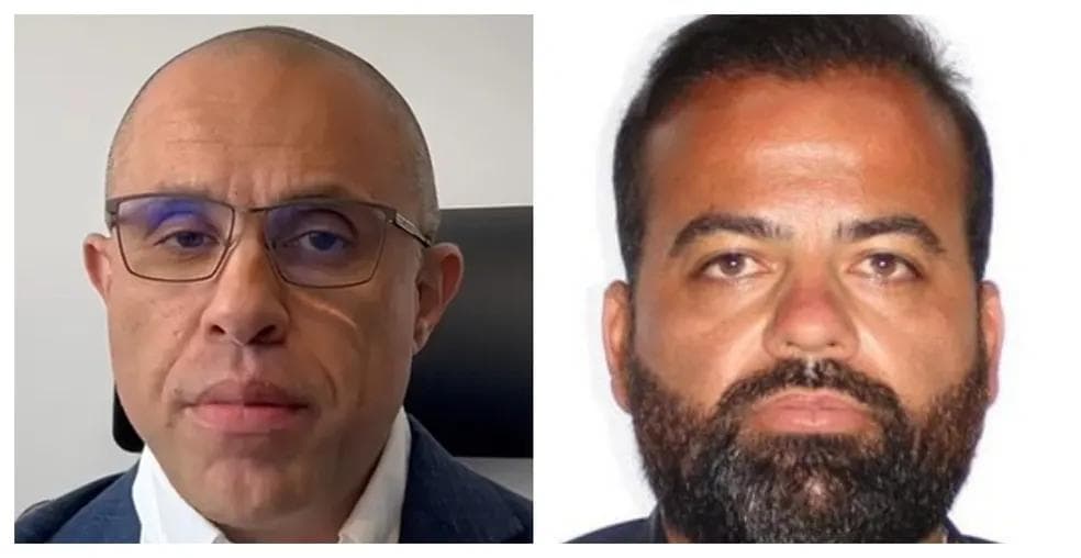 Mohamad Hussein Mourad, conhecido como "Primo", e Roberto Augusto Leme da Silva, o "Beto Louco" — Foto: Montagem g1/Reprodução/Redes sociais/Polícia Civil