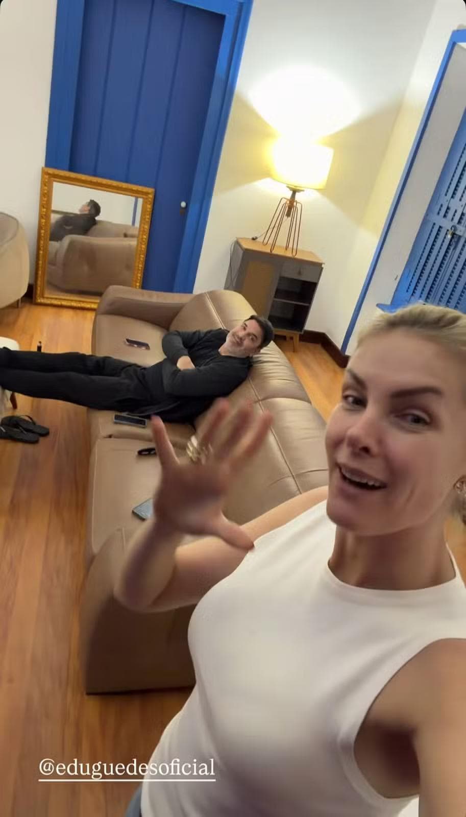 Ana Hickmann e Edu Guedes mostram primeira noite na casa nova e detalhes da decoração — Foto: Reprodução/Instagram