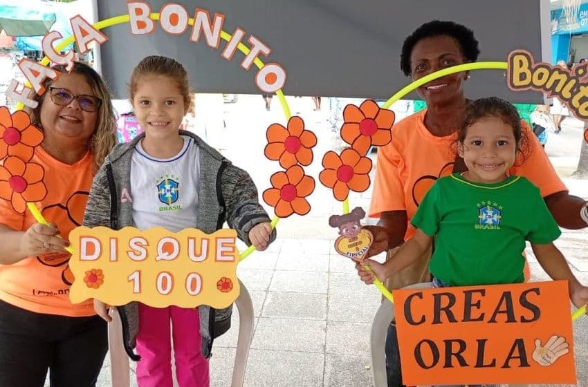 Crianças participaram de atividades lúdicas. Foto: Ascom Semdes