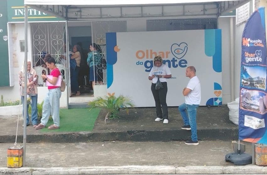 Atendimento do Olhar da Gente na Santa Lúcia. Foto: Cortesia