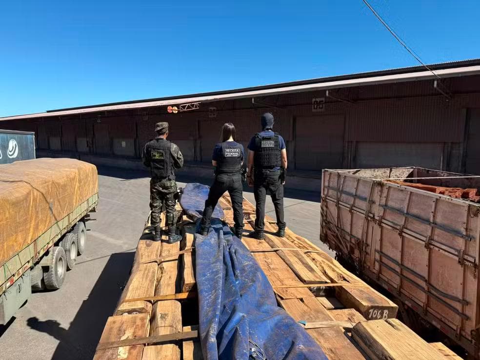Agentes da Receita, PF e da Polícia do Exército apreenderam droga durante operação — Foto: Divulgação