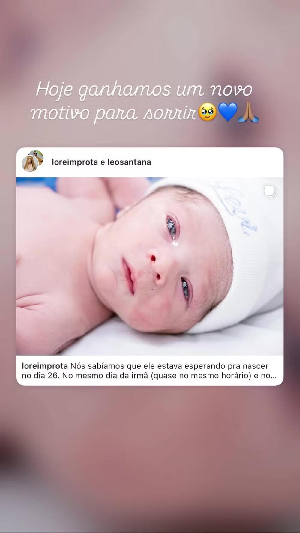 Dejane Santana, irmã de Léo Santana, celebra nascimento do sobrinho Levi — Foto: Reprodução/Instagram