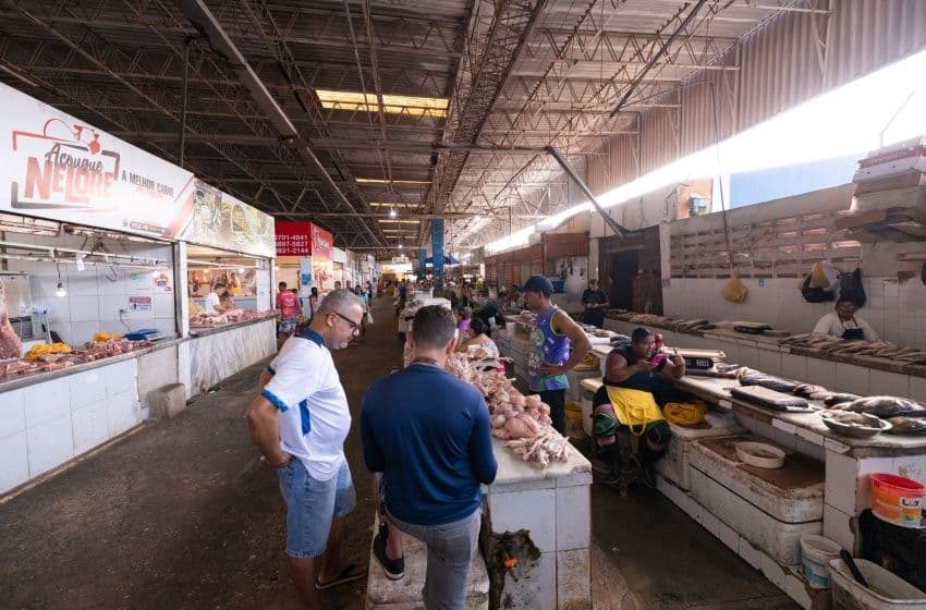 Mercado da Produção passa por obras e será totalmente renovado. Foto: Victor Vercant/Secom Maceió