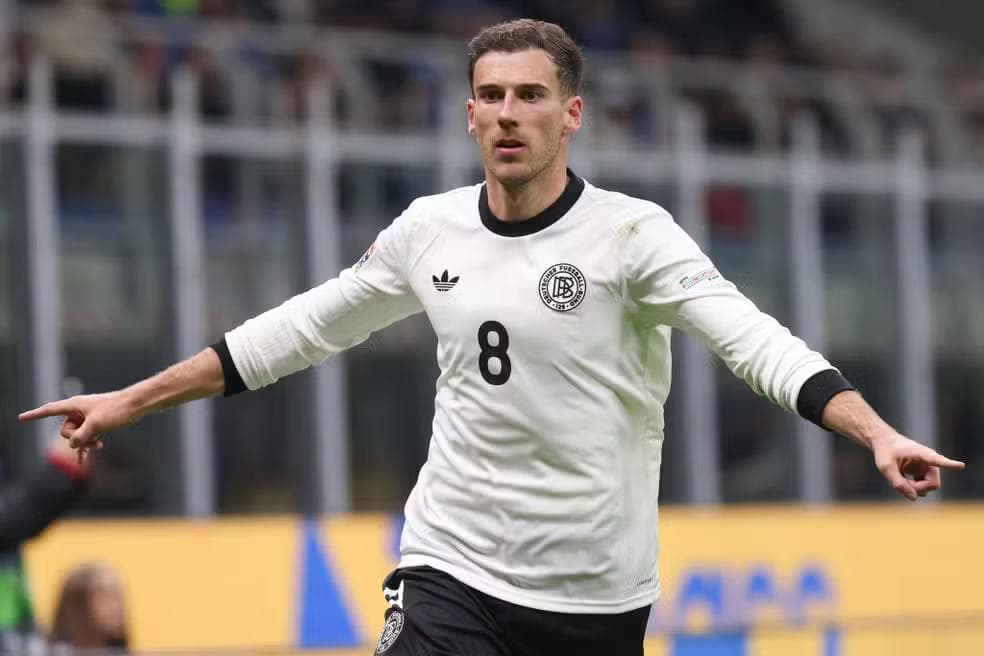 Goretzka em ação pela Alemanha — Foto: Fabrizio Bertani / GocherImagery/Future Publishing via Getty Images