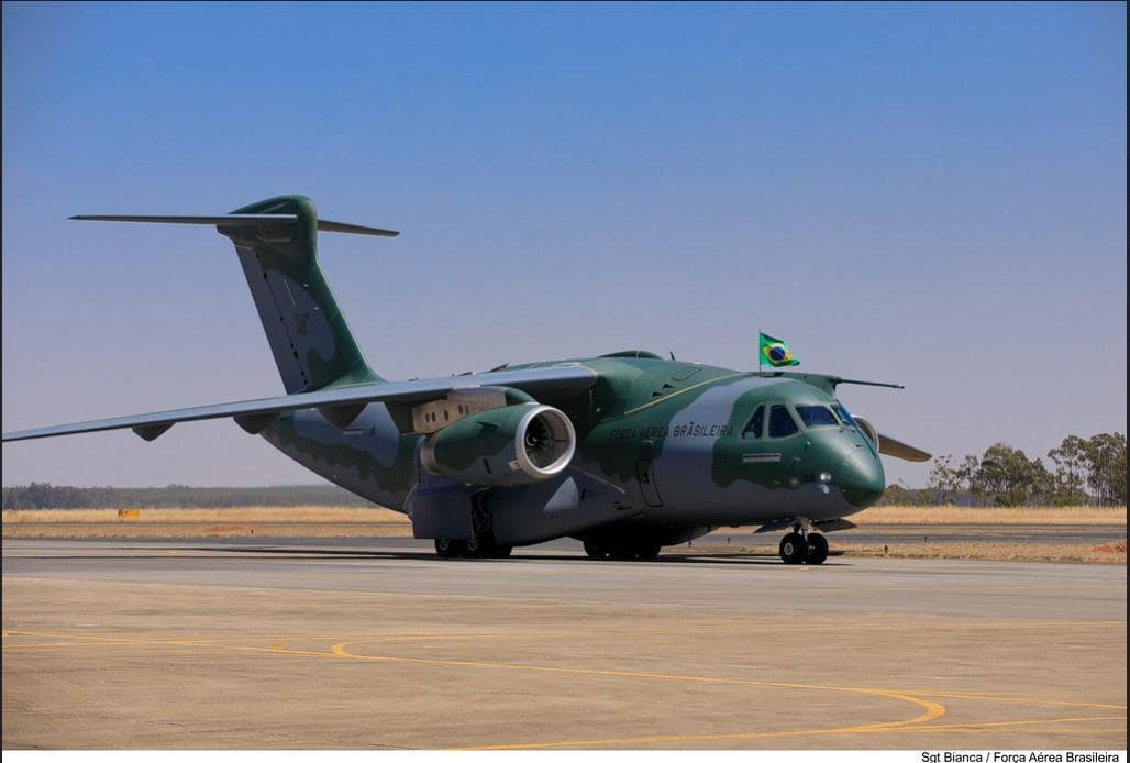 Aeronave KC-390 Millennium da Força Aérea Brasileira