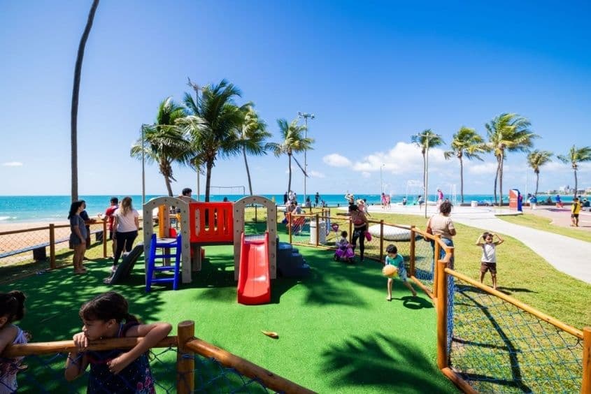 Área ganha espaço para piquenique. Foto: Victor Vercant/ Secom Maceió
