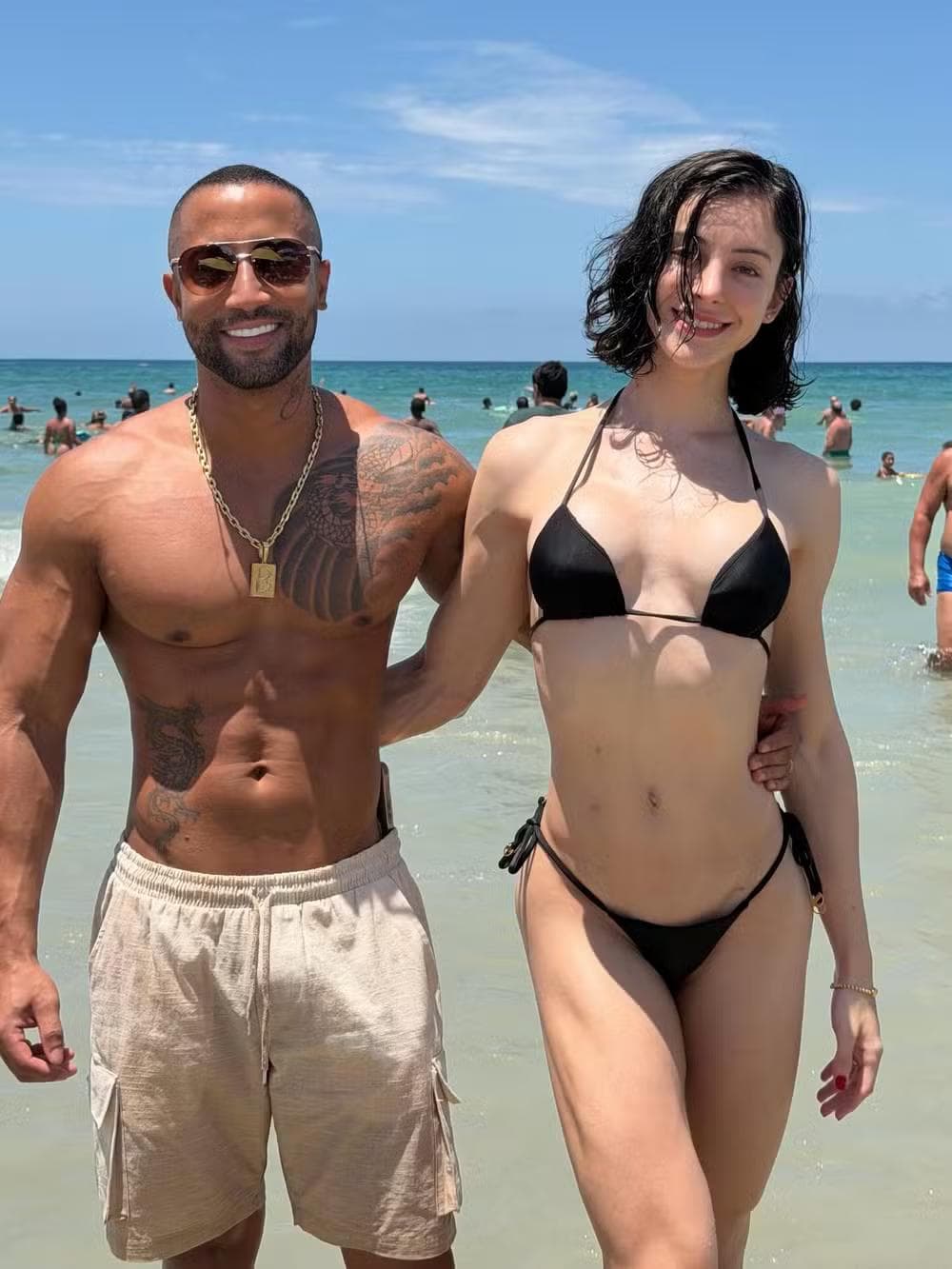Bella Longuinho e o namorado, Wil Leite — Foto: Reprodução/Instagram