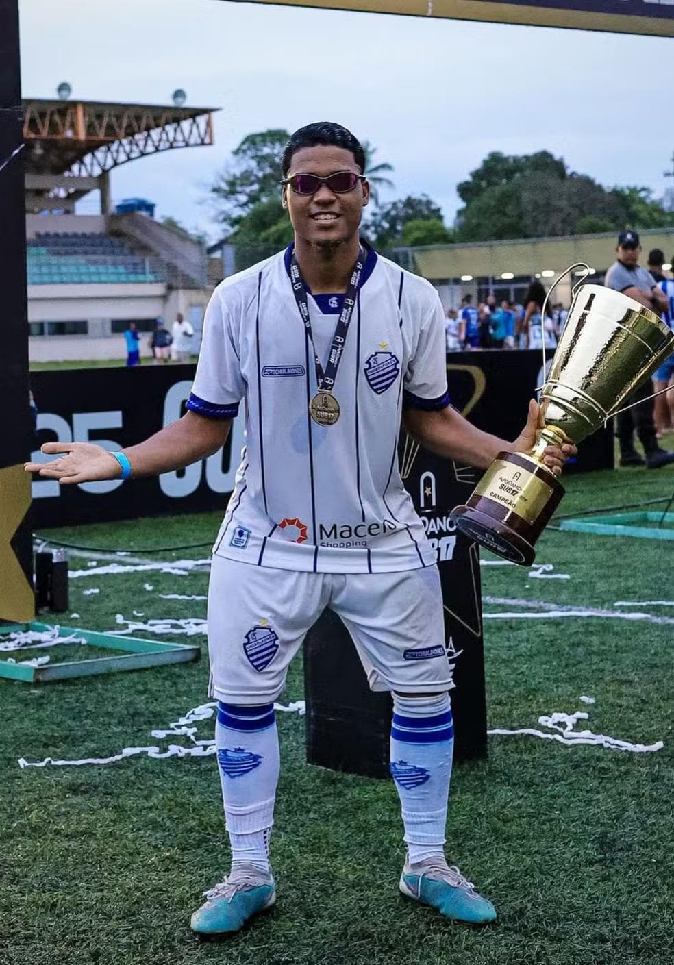 Denílson foi campeão pelo CSA e vice-artilheiro do Alagoano Sub-17 — Foto: Arquivo Pessoal