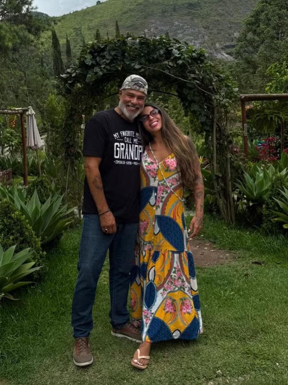Petra Mattar e o pai, Mauricio Mattar — Foto: Reprodução/Instagram