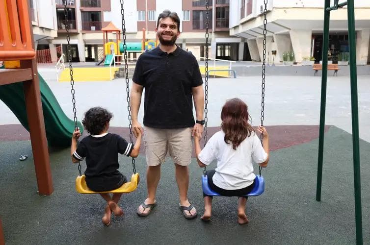 Cleomar Barros ensina o filho desde criança a respeitar as meninas - Foto Valter Campanato/Agência Brasil
