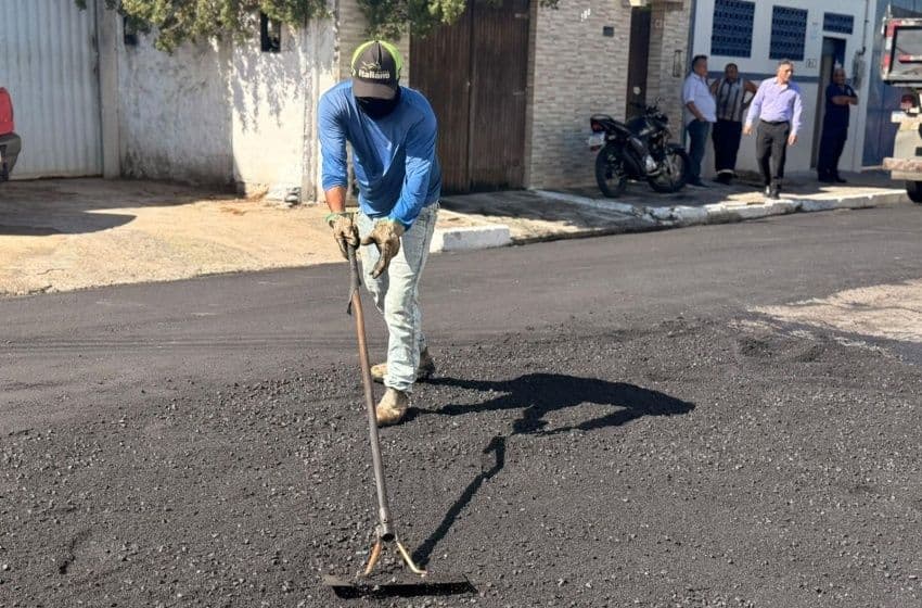Operação Tapa-buraco avança em vias da cidade. Foto: Emanuella Lima/ Ascom Seminfra