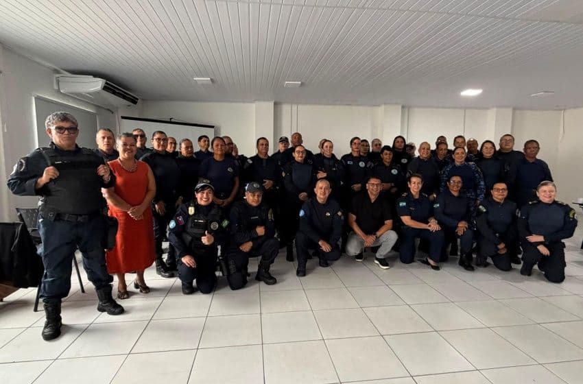 A capacitação é destinada a Guardas Municipais que atuam diretamente no acompanhamento de medidas protetivas de urgência. Foto: Ascom Semsc