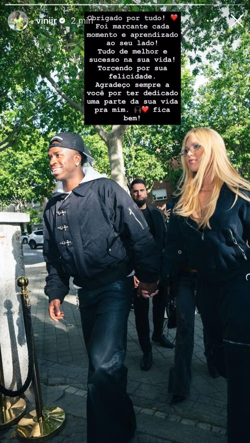 Vini Jr. se pronuncia após término com Virginia Fonseca — Foto: Reprodução
