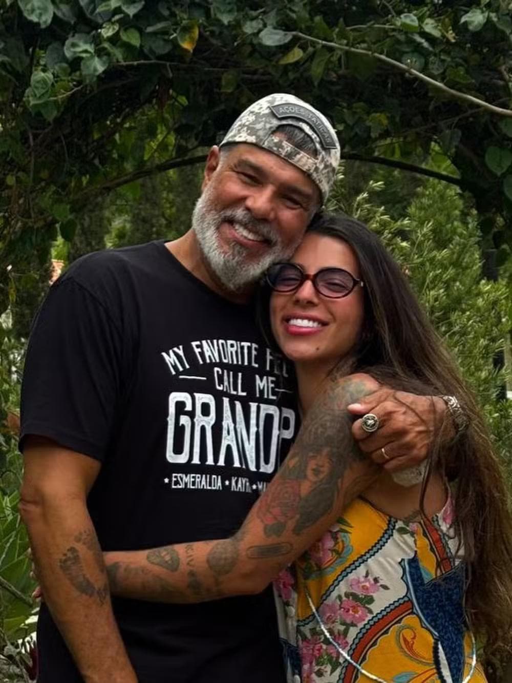 Petra Mattar e o pai, Mauricio Mattar — Foto: Reprodução/Instagram