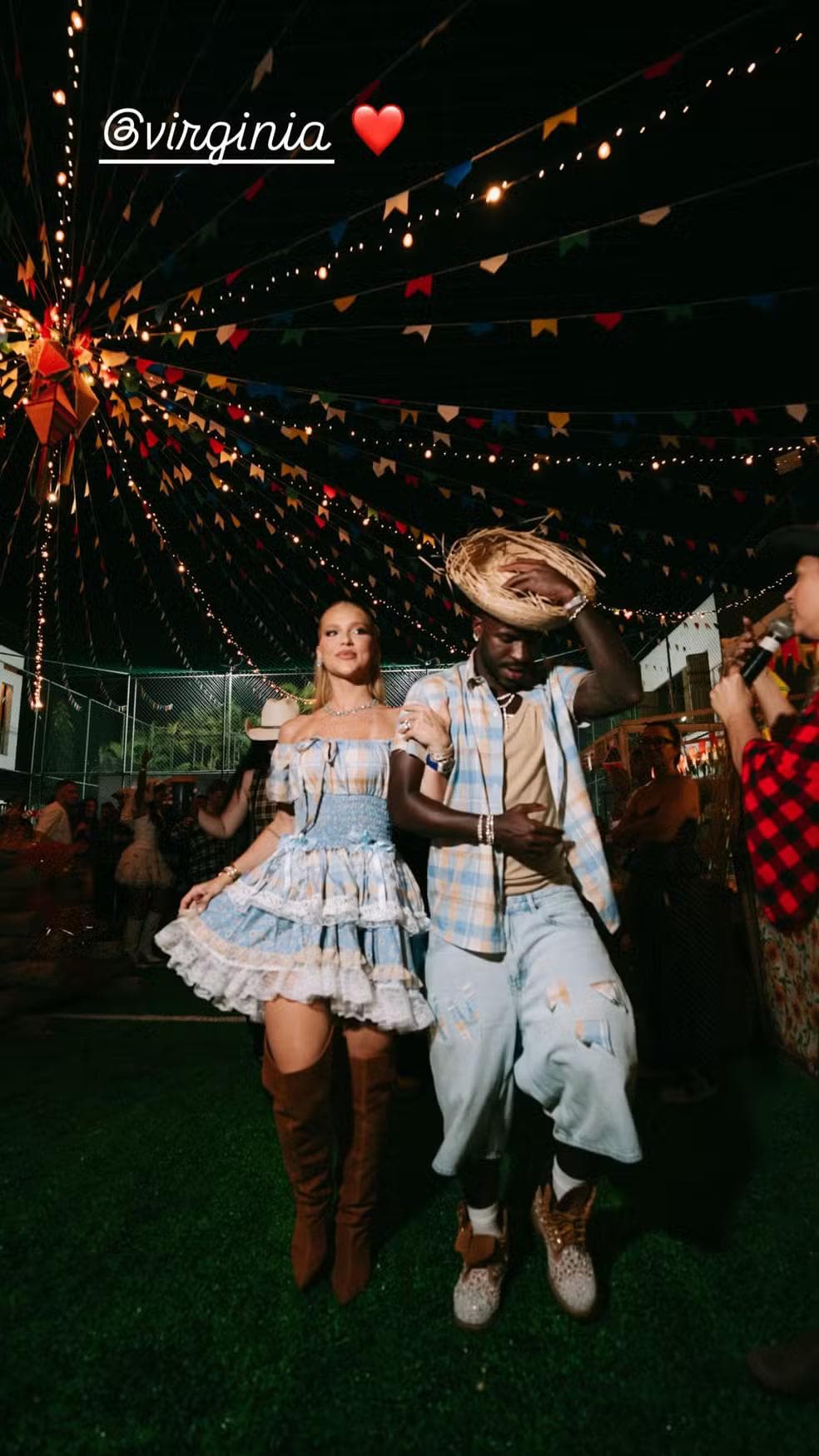 Vini Jr. e Virginia — Foto: Reprodução/Instagram