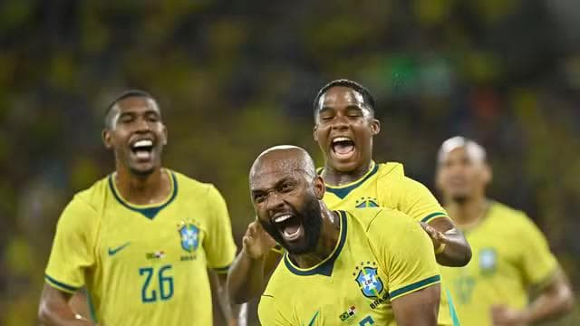 Igor Thiago gol Rayan Endrick Brasil x Panamá amistoso Maracanã 2026 (Foto: André Durão)