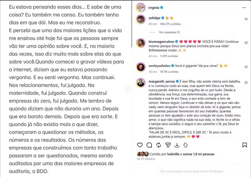Virginia Fonseca para o último jogo da Seleção Brasileira antes da Copa — Foto: Reprodução/Instagram
