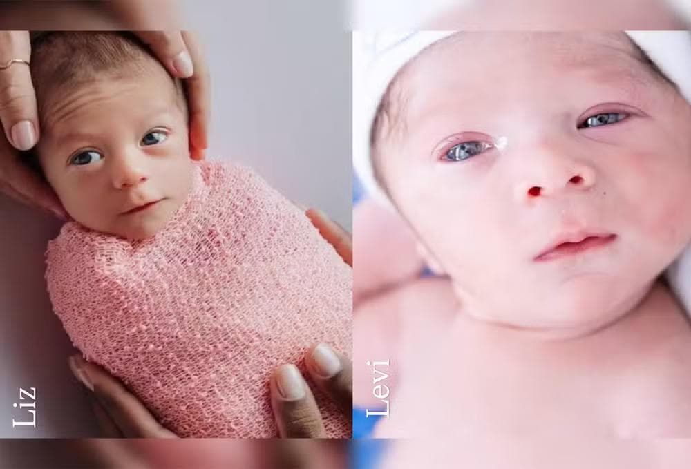 Lore Improta compara Liz e Levi, seus filhos com Léo Santana — Foto: Reprodução/Instagram
