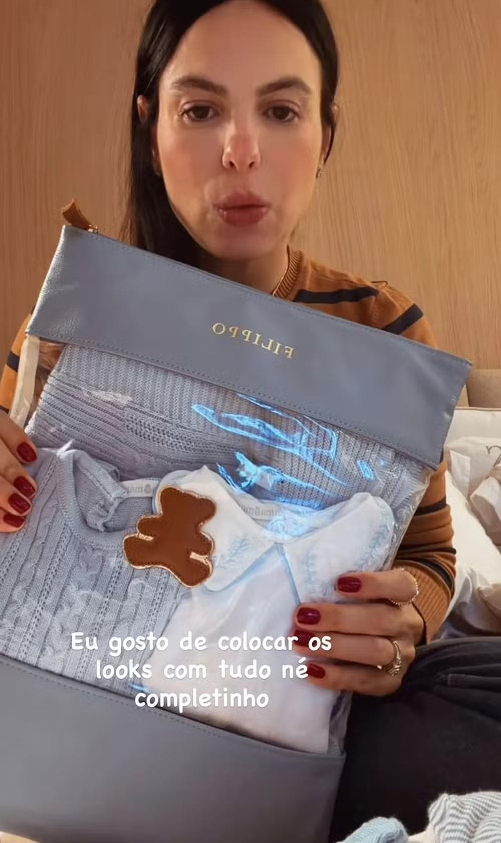 Veja a segunda roupinha de Filippo — Foto: Reprodução/ Instagram @sthefanybrito