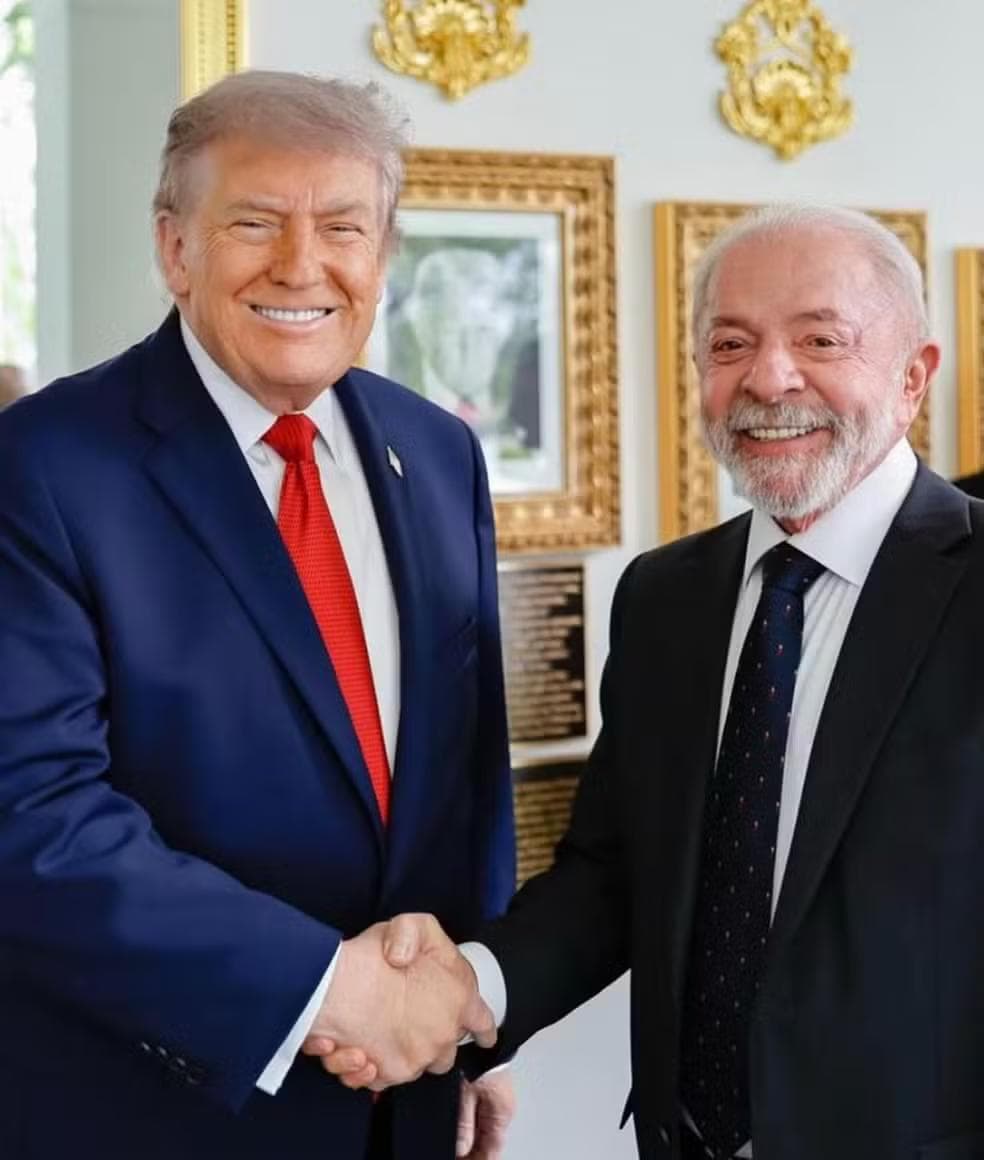 Presidentes Donald Trump e Lula em encontro na Casa Branca, em maio de 2026 — Foto: Divulgação/Lula