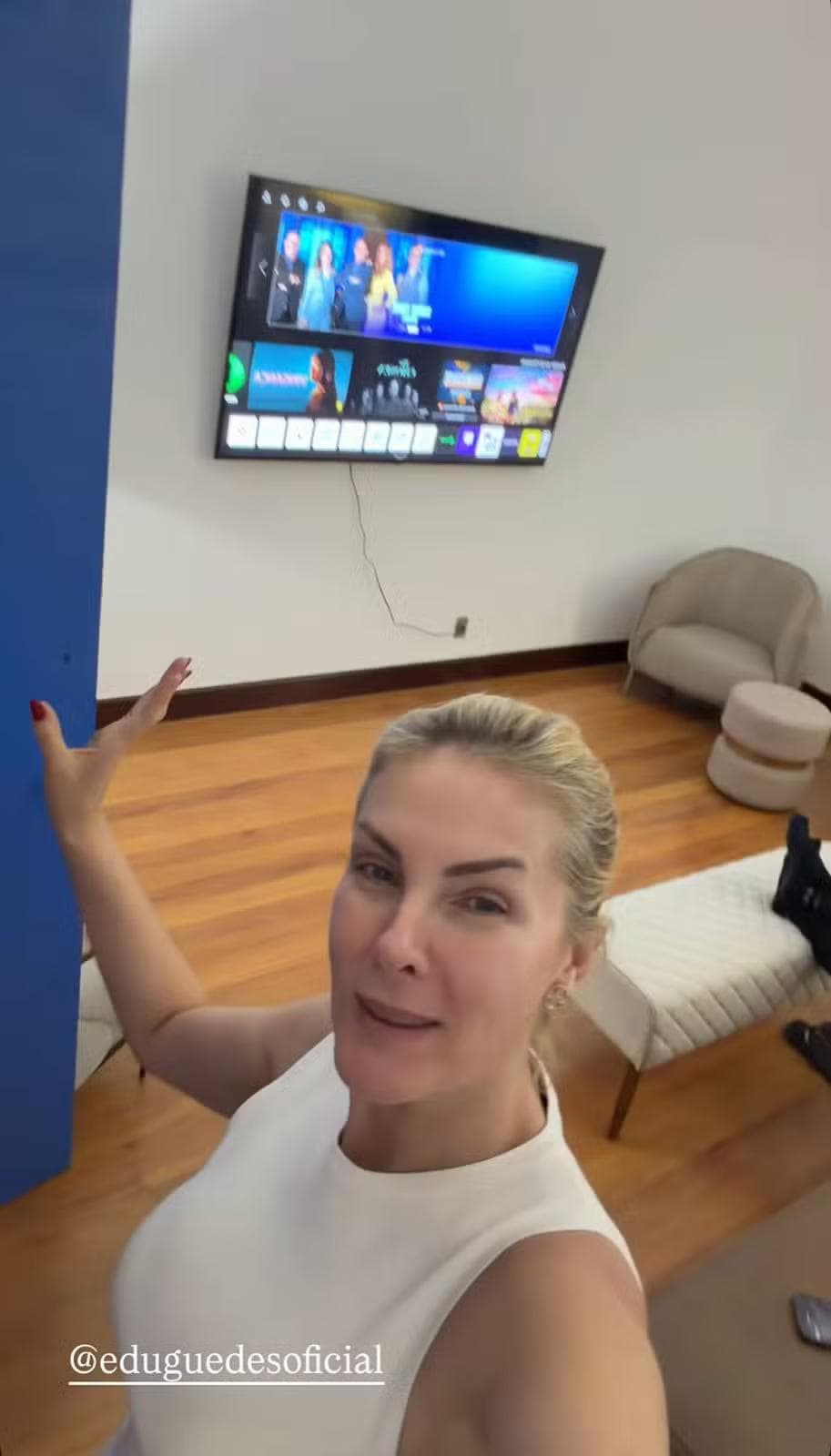 Ana Hickmann e Edu Guedes mostram primeira noite na casa nova e detalhes da decoração — Foto: Reprodução/Instagram