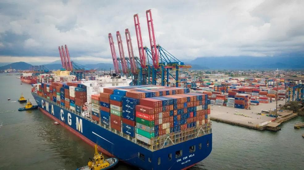 Porto de Santos — Foto: Santos Port Authority