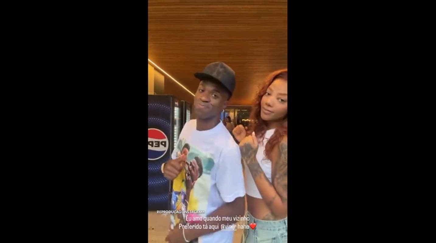 Solteiro e de férias no Rio, Vini Jr encontra Ludmilla