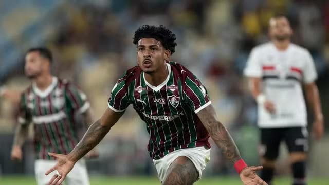 ohn Kennedy comemora gol do Fluminense contra o São Paulo Campeonato Brasileiro 2026 (Foto: Jorge Rodrigues/AGIF)