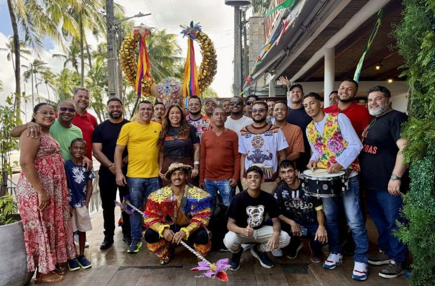 Representantes dos grupos de Bumba-Meu-Boi participaram do lançamento oficial do festival, que acontece nos dias 16, 17 e 18 de outubro. Foto: Ascom FMAC
