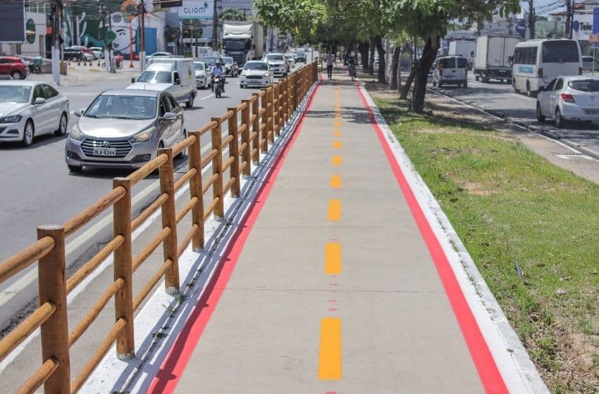 Ciclovia da Fernandes Lima. Foto: Secom Maceió