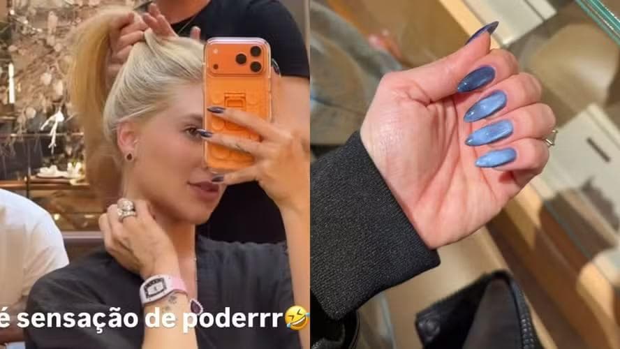 Virginia Fonseca retoca cabelo e unhas antes de embarcar aos EUA para Copa do Mundo 2026 — Foto: Reprodução/Instagram